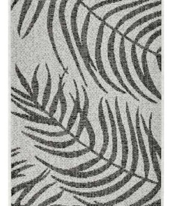 Balkonkleed palm - Palmera zwart/crème - overzicht boven, thumbnail