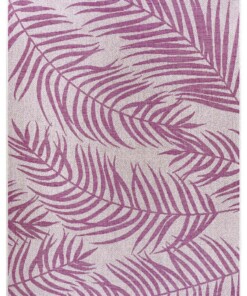 Buitenkleed palm - Palmera roze/crème - overzicht boven