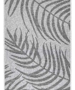 Balkonkleed palm - Palmera grijs/crème - overzicht boven, thumbnail