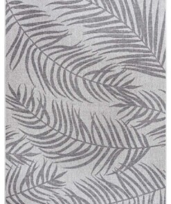 Buitenkleed palm - Palmera grijs/crème - overzicht boven