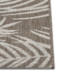 Buitenkleed palm - Palmera bruin/crème - close up, thumbnail