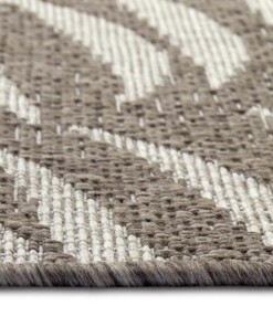 Buitenkleed palm - Palmera bruin/crème - close up, thumbnail