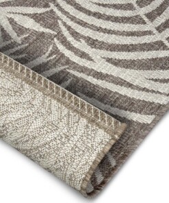 Buitenkleed palm - Palmera bruin/crème - close up, thumbnail