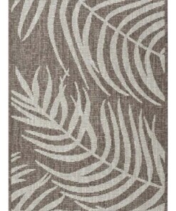 Balkonkleed palm - Palmera bruin/crème - overzicht boven, thumbnail