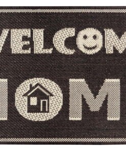 Deurmat Welcome Home - bruin - overzicht boven, thumbnail