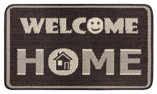 Deurmat Welcome Home - bruin - overzicht boven