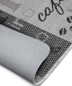 Keukenloper koffie design - grijs - close up, thumbnail