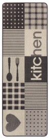 Keukenloper blokken Kitchen - bruin - overzicht boven, thumbnail Keukenloper blokken Kitchen - bruin - overzicht boven, thumbnail