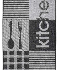 Keukenloper blokken Kitchen - grijs - overzicht boven, thumbnail