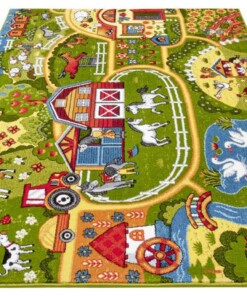 Speelkleed boerderijleven - multi/groen - overzicht schuin, thumbnail Speelkleed boerderijleven - multi/groen - overzicht schuin, thumbnail
