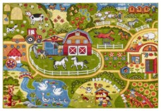 Speelkleed boerderijleven - multi/groen - overzicht boven, thumbnail Speelkleed boerderijleven - multi/groen - overzicht boven, thumbnail