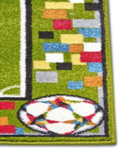 Speelkleed voetbaveld - groen/multi - close up, thumbnail Speelkleed voetbaveld - groen/multi - close up, thumbnail