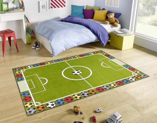 Speelkleed voetbal Stadium - groen/multi - sfeer