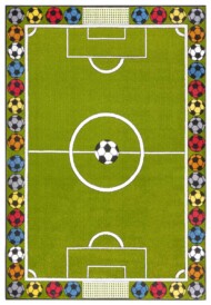 Speelkleed voetbal Stadium - groen/multi - overzicht boven, thumbnail Speelkleed voetbal Stadium - groen/multi - overzicht boven, thumbnail
