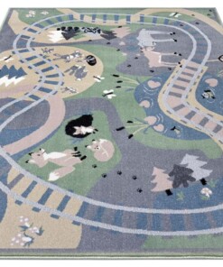 Speelkleed bos route - multi - overzicht schuin, thumbnail