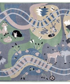 Speelkleed bos route - multi - overzicht boven, thumbnail