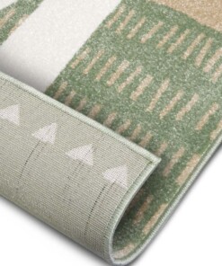 Kinderkleed Alpaca Dolly - bruin/groen - close up, thumbnail Kinderkleed Alpaca Dolly - bruin/groen - close up, thumbnail