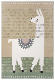 Kinderkleed Alpaca Dolly - bruin/groen - overzicht boven, thumbnail Kinderkleed Alpaca Dolly - bruin/groen - overzicht boven, thumbnail