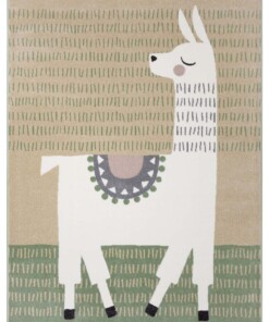 Kinderkleed Alpaca Dolly - bruin/groen - overzicht boven, thumbnail Kinderkleed Alpaca Dolly - bruin/groen - overzicht boven, thumbnail