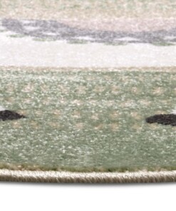 Rond kindervloerkleed Alpaca Dolly - groen/bruin - close up, thumbnail Rond kindervloerkleed Alpaca Dolly - groen/bruin - close up, thumbnail