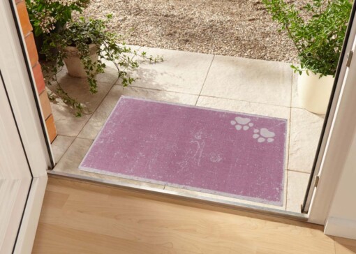 Deurmat Paws Wasbaar 30°C - roze - sfeer