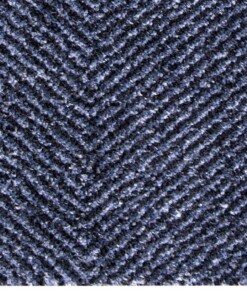 Modern effen deurmat Clean & Go - blauw/zwart - close up, thumbnail Modern effen deurmat Clean & Go - blauw/zwart - close up, thumbnail