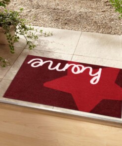 Deurmat Star Home Wasbaar 30°C rood - sfeer, thumbnail