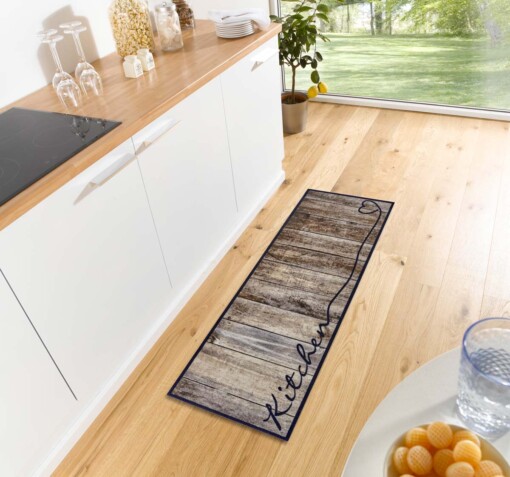 Design Keukenloper Wasbaar 30°C taupe - sfeer