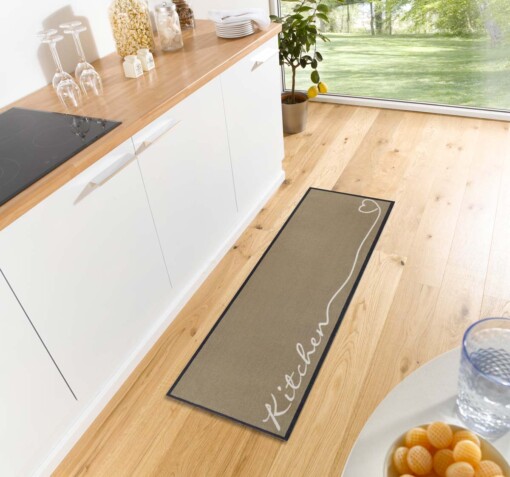 Design Keukenloper Wasbaar 30°C bruin - sfeer