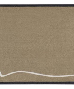 Design Keukenloper Wasbaar 30°C bruin - overzicht boven, thumbnail