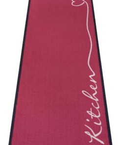 Design Keukenloper Wasbaar 30°C rood - overzicht schuin, thumbnail Design Keukenloper Wasbaar 30°C rood - overzicht schuin, thumbnail