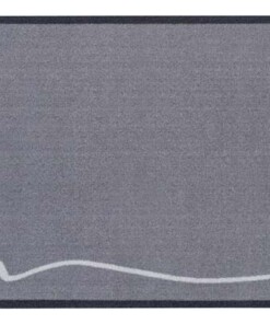 Design Keukenloper Wasbaar 30°C grijs - overzicht boven, thumbnail