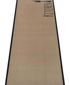 Keukenloper keuken bestek Wasbaar 30°C bruin - overzicht schuin, thumbnail Keukenloper keuken bestek Wasbaar 30°C bruin - overzicht schuin, thumbnail