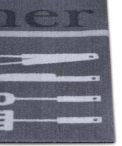 Keukenloper Dinner Wasbaar 30°C grijs - close up, thumbnail