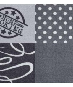 Keukenloper Dinner Wasbaar 30°C grijs - overzicht boven, thumbnail