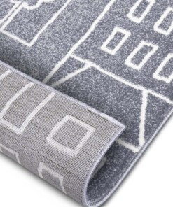 Speelkleed stad route - grijs - close up, thumbnail