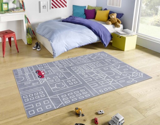 Speelkleed stad route - grijs - sfeer