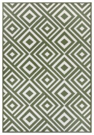 Design vloerkleed ruiten Art - groen/wit - overzicht boven, thumbnail Design vloerkleed ruiten Art - groen/wit - overzicht boven, thumbnail