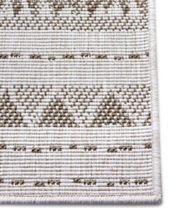 Binnen & buiten vloerkleed Bahama's - lichtbruin/créme - close up, thumbnail Binnen & buiten vloerkleed Bahama's - lichtbruin/créme - close up, thumbnail