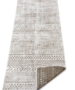 Loper binnen & buiten Biri - lichtbruin/crème - overzicht schuin, thumbnail Loper binnen & buiten Biri - lichtbruin/crème - overzicht schuin, thumbnail