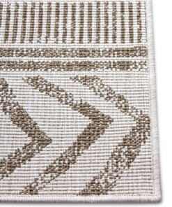 Binnen & Buiten vloerkleed Biri - lichtbruin/crème - close up, thumbnail