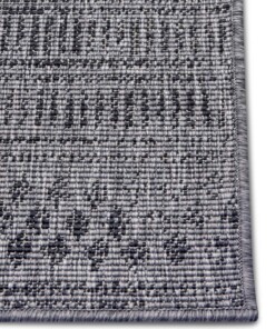 Loper binnen & buiten Biri - zilver/zwart - close up, thumbnail