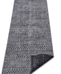 Loper binnen & buiten Biri - zilver/zwart - overzicht schuin, thumbnail