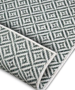 Binnen & buiten vloerkleed Borneo - groen - close up, thumbnail Binnen & buiten vloerkleed Borneo - groen - close up, thumbnail