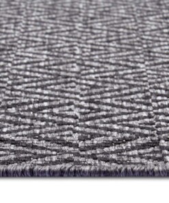 Binnen & buiten vloerkleed Borneo - zwart/zilver - close up, thumbnail Binnen & buiten vloerkleed Borneo - zwart/zilver - close up, thumbnail