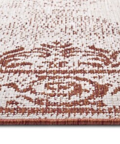 Vintage buitenvloerkleed Cebu - terracotta/crème - close up, thumbnail Vintage buitenvloerkleed Cebu - terracotta/crème - close up, thumbnail