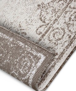 Vintage buitenvloerkleed Cebu - lichtbruin/crème - close up, thumbnail Vintage buitenvloerkleed Cebu - lichtbruin/crème - close up, thumbnail