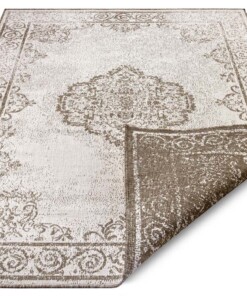 Vintage buitenvloerkleed Cebu - lichtbruin/crème - overzicht schuin, thumbnail Vintage buitenvloerkleed Cebu - lichtbruin/crème - overzicht schuin, thumbnail