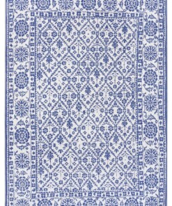 Binnen & buiten vloerkleed Curacao - blauw/crème - overzicht boven, thumbnail Binnen & buiten vloerkleed Curacao - blauw/crème - overzicht boven, thumbnail