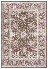 Design vintage tapijt Glorious - taupe/crème - overzicht boven, thumbnail Design vintage tapijt Glorious - taupe/crème - overzicht boven, thumbnail